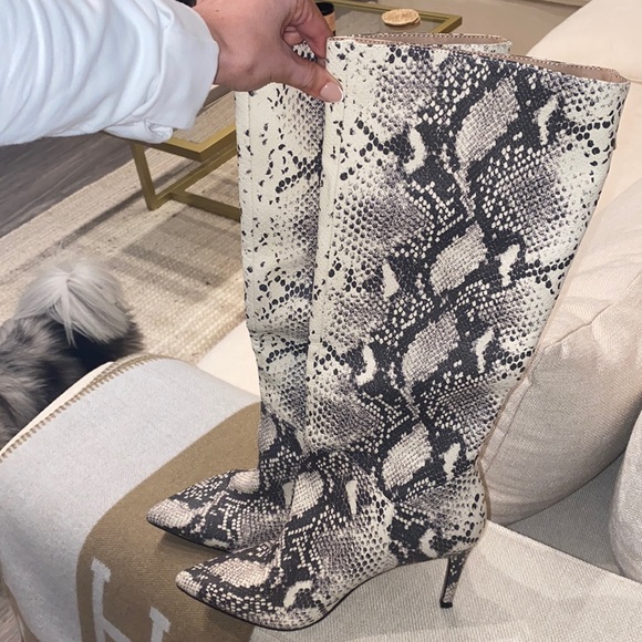Tall Snakeskin Boots - Picture 1 of 3